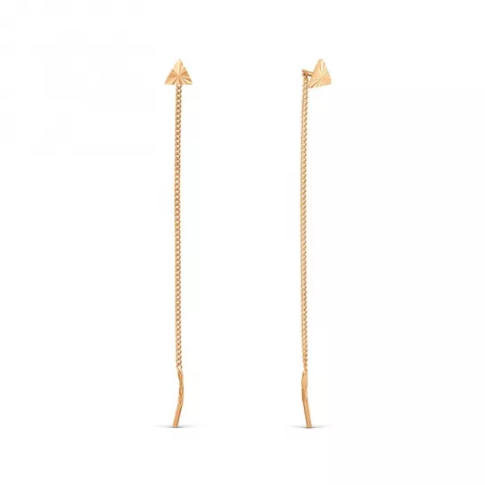 Серьги-продевки из золота