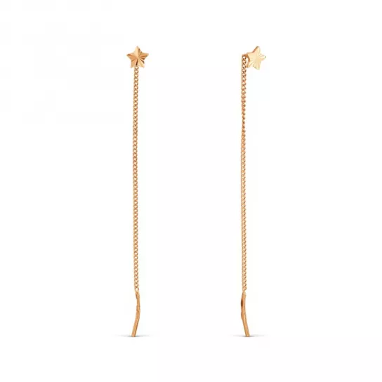 Серьги-продевки из золота