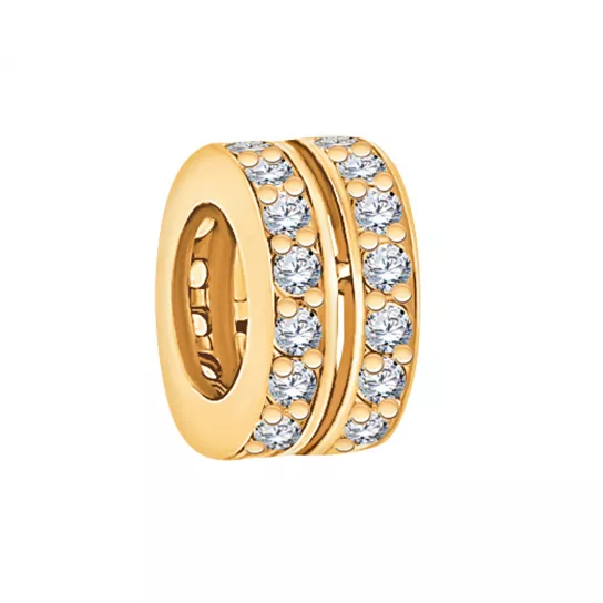 Подвеска с фианитом из золота