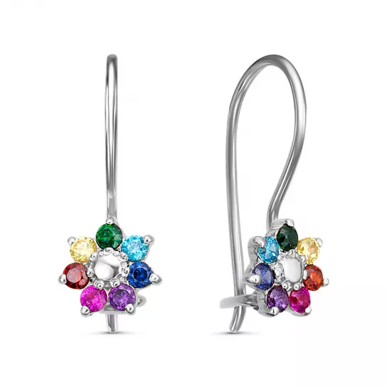 Серьги детские из серебра