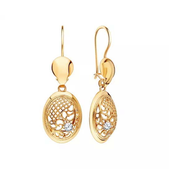 Серьги-самовары из золота