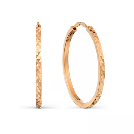 Серьги-конго из золота