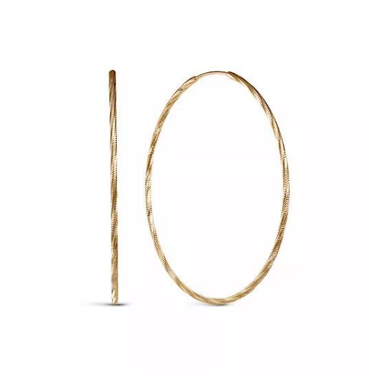 Серьги-конго из золота