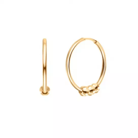 Серьги-конго из золота