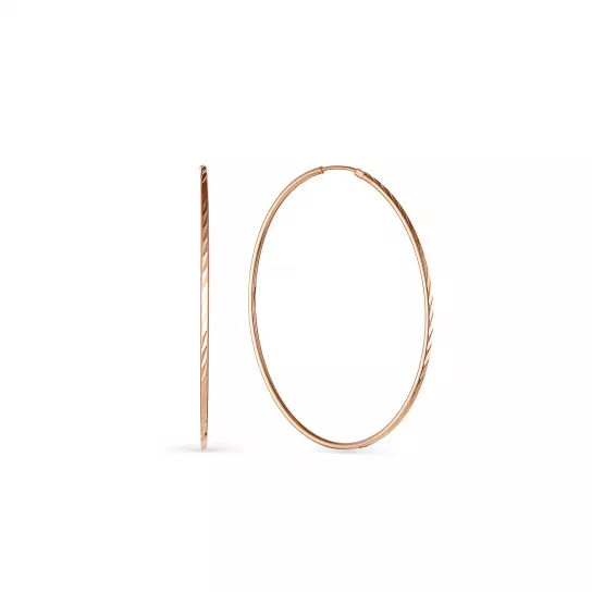 Серьги-конго из золота