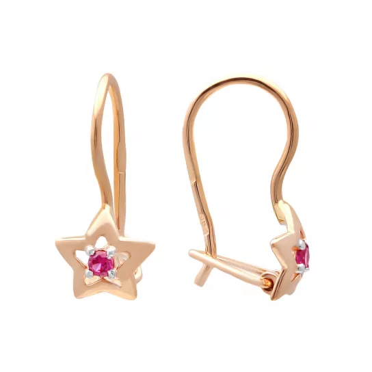 Серьги детские из золота