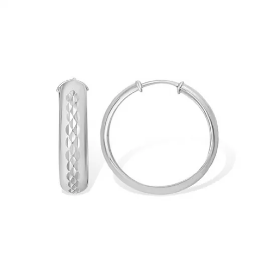 Серьги-конго из серебра