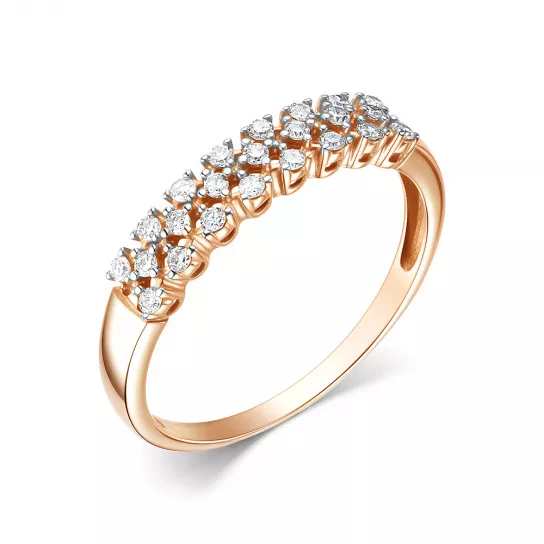 Кольцо с бриллиантами из золота