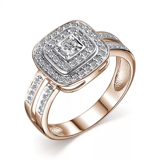 Кольцо с бриллиантами из золота