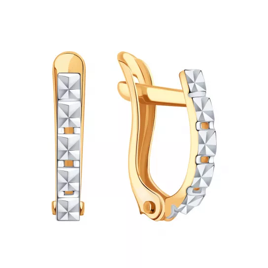 Серьги детские из золота