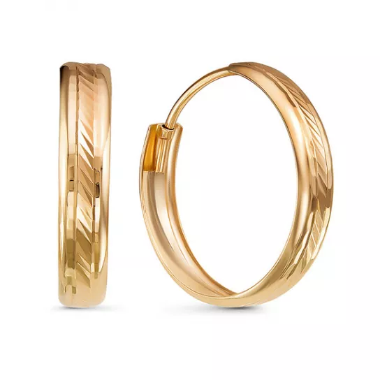 Серьги-конго из золота